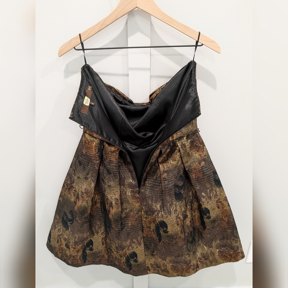 Anthropologie Samhain Dress Strapless Party Evening Cocktail By Eva Franco - Picture 10 of 13